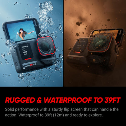 Insta360 Ace Pro 2 Ultimate Bundle -8K Waterproof Action Camera Co-Engineered with Leica, 1/1.3" Sensor, Dual AI Chip, Leading Low Light, Superior Audio, Flip Screen & AI Editing for Vlogs