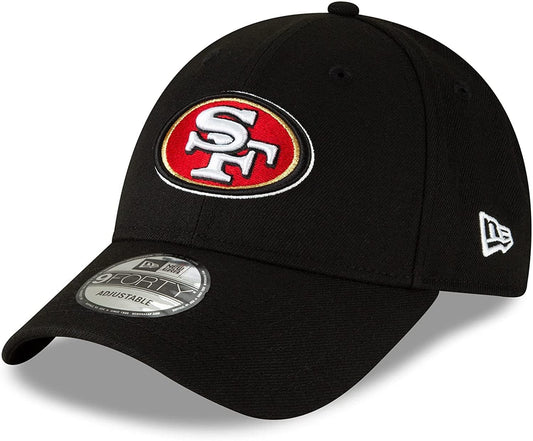 New Era NFL The League 9FORTY Adjustable Hat Cap One Size (US, Alpha, One Size, San Francisco 49ers - Black)