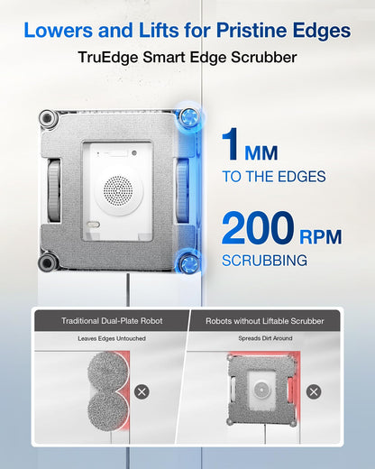 ECOVACS WINBOT W2S Omni Window Cleaning Robot, with 6-in-1 Multifunction Station, TruEdge Edge-to-Edge Precision, Triple Wide-Angle Spray Nozzles, 12-Level Safety System, Dual Power Modes