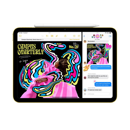 Apple iPad 11-inch: A16 chip, 11-inch Model, Liquid Retina Display, 128GB, Wi-Fi 6, 12MP Front/12MP Back Camera, Touch ID, All-Day Battery Life — Blue