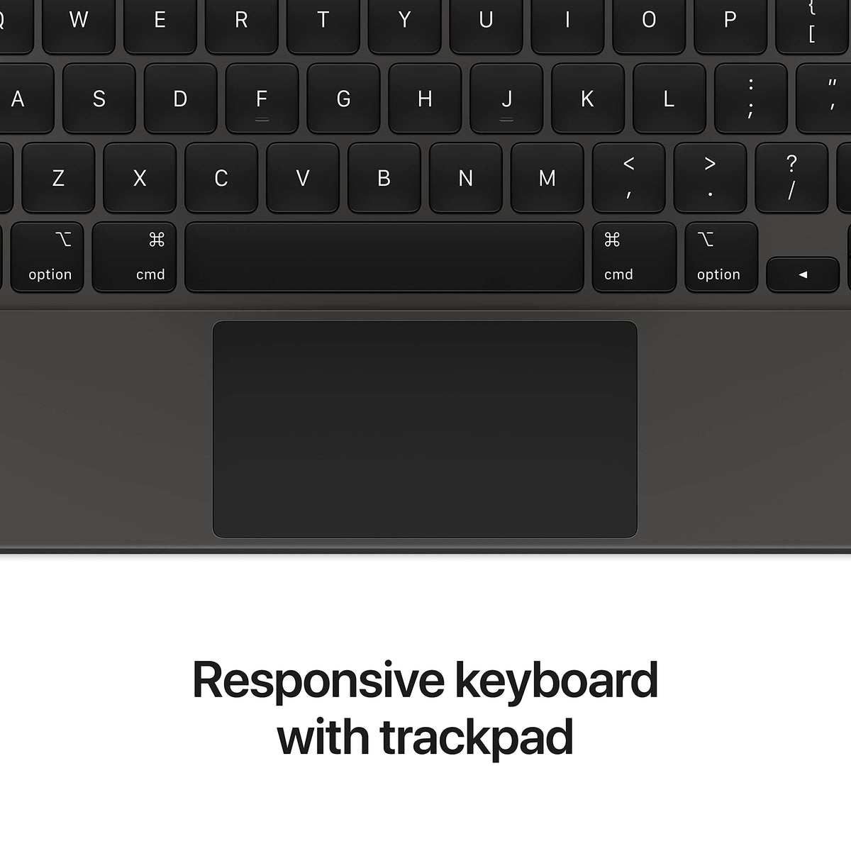 Apple Magic Keyboard: iPad Keyboard and case for iPad Pro 12.9 inch (3rd, 4th, 5th and 6th gen) and iPad Air (M2), Great Typing Experience, Built-in trackpad, US English - Black