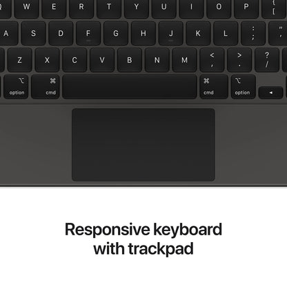 Apple Magic Keyboard: iPad Keyboard and case for iPad Pro 12.9 inch (3rd, 4th, 5th and 6th gen) and iPad Air (M2), Great Typing Experience, Built-in trackpad, US English - Black