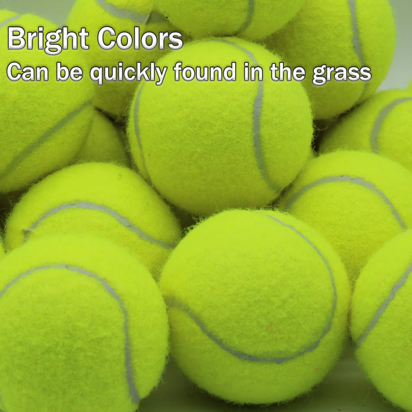 SHYUJAJIE Tennis Balls, 20 Pack Training Tennis Balls,High Elasticity Practice Tennis for Beginner, Exercise Playing Balls for Pet Dog (Yellow)