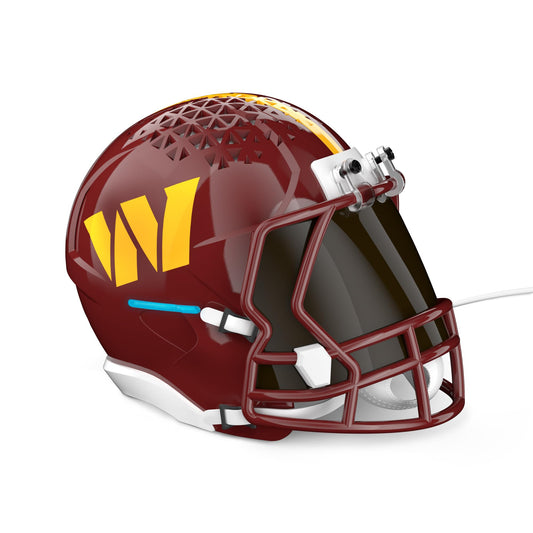 NFL Echo Dot Bundle: Includes Echo Dot | Deep Sea Blue and Limited-Edition NFL Helmet Stand | Washington Commanders