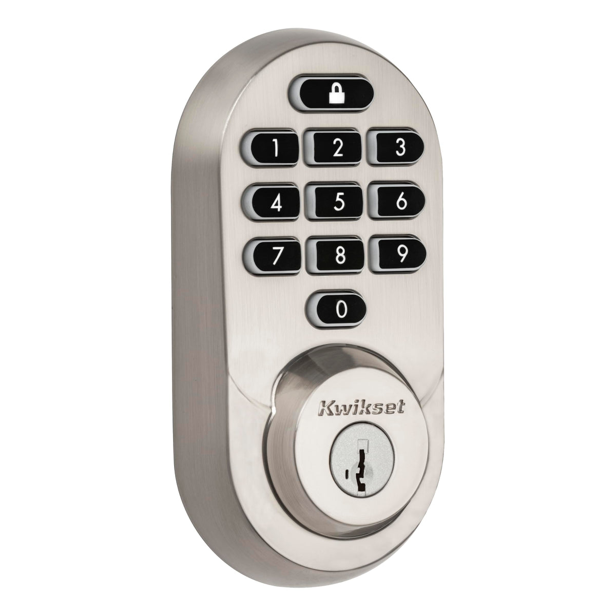 Kwikset Halo Wi-Fi Smart Lock, Keyless Entry Door Deadbolt, Geofence Auto-Unlock, Grade AAA Certified, No Hub Easy Install, Satin Nickel Lifetime Finish Warranty, Backlit Keypad