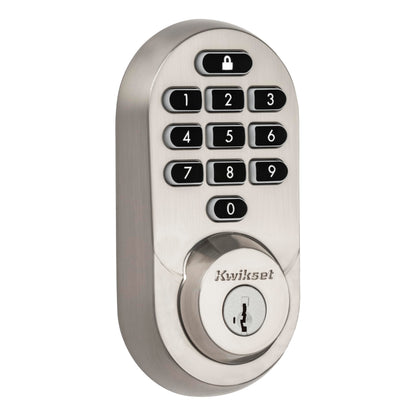 Kwikset Halo Wi-Fi Smart Lock, Keyless Entry Door Deadbolt, Geofence Auto-Unlock, Grade AAA Certified, No Hub Easy Install, Satin Nickel Lifetime Finish Warranty, Backlit Keypad
