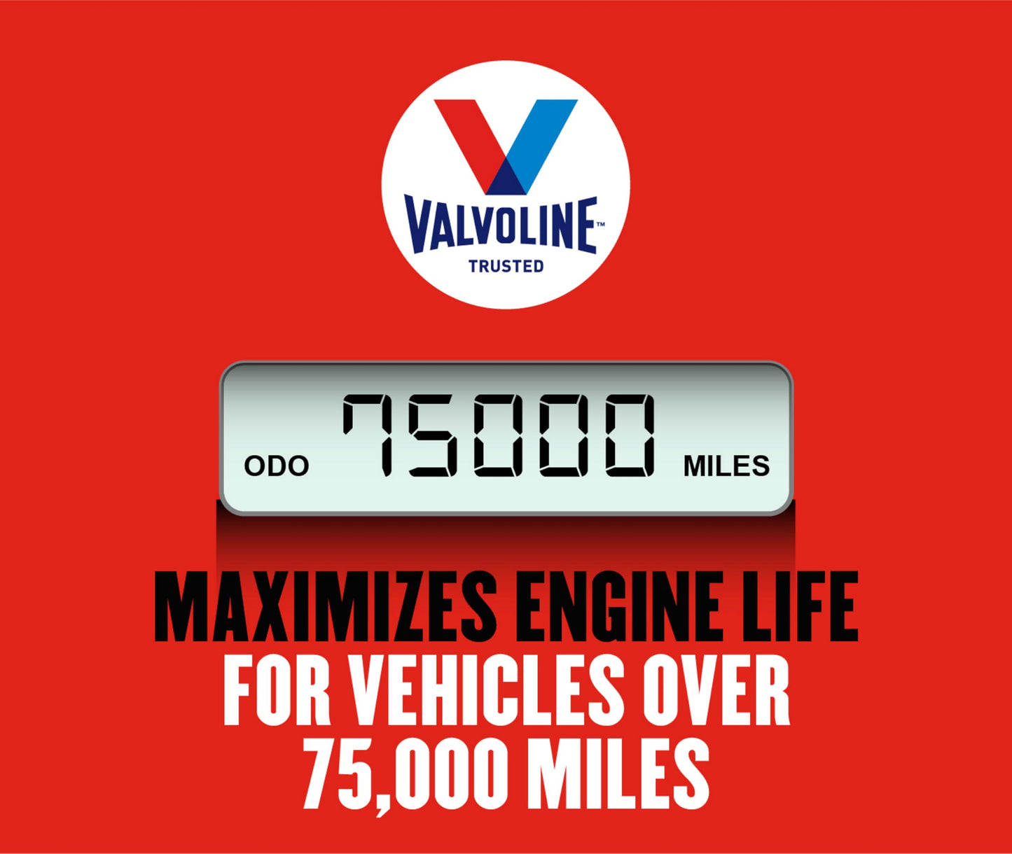 Valvoline High Mileage with MaxLife Technology 10W-30 Synthetic Blend Motor Oil 5 QT