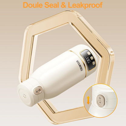 EDENPEER Portable Milk Warmer for Travel, Cordless Bottle Warmer,Instant Breastmilk, Formula, Water, Milk Warmer with 17 Ounces Big Capacity& Extended Battery Life, Super Fast Charging