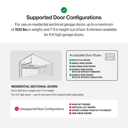 Genie StealthDrive 7155 Connect Smartphone-Controlled Belt Drive Garage Door Opener - 1 Each