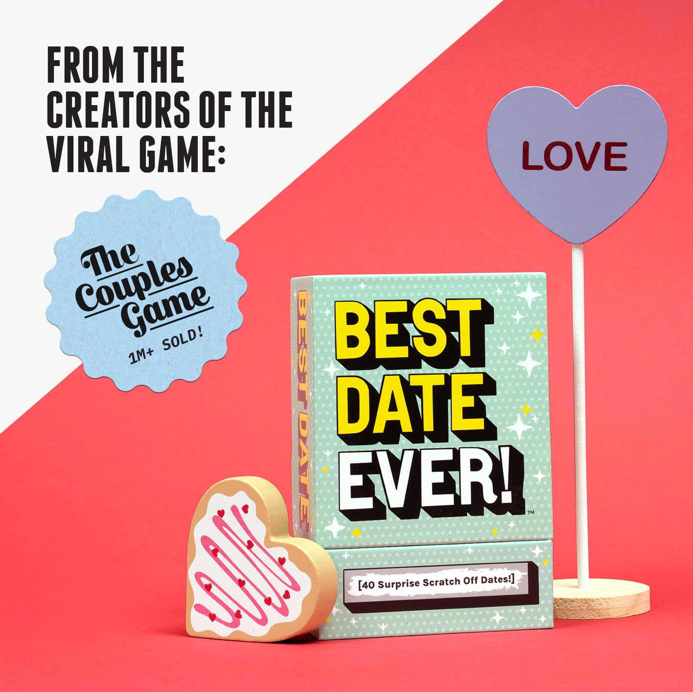 DSS Games Best Date Ever! [40 Surprise Scratch Off Dates for Couples, Couples Game Date Activity, 2 Player, Date Night Idea for Girlfriend, Boyfriend, Wife or Husband, Anniversaries, Valentine's]