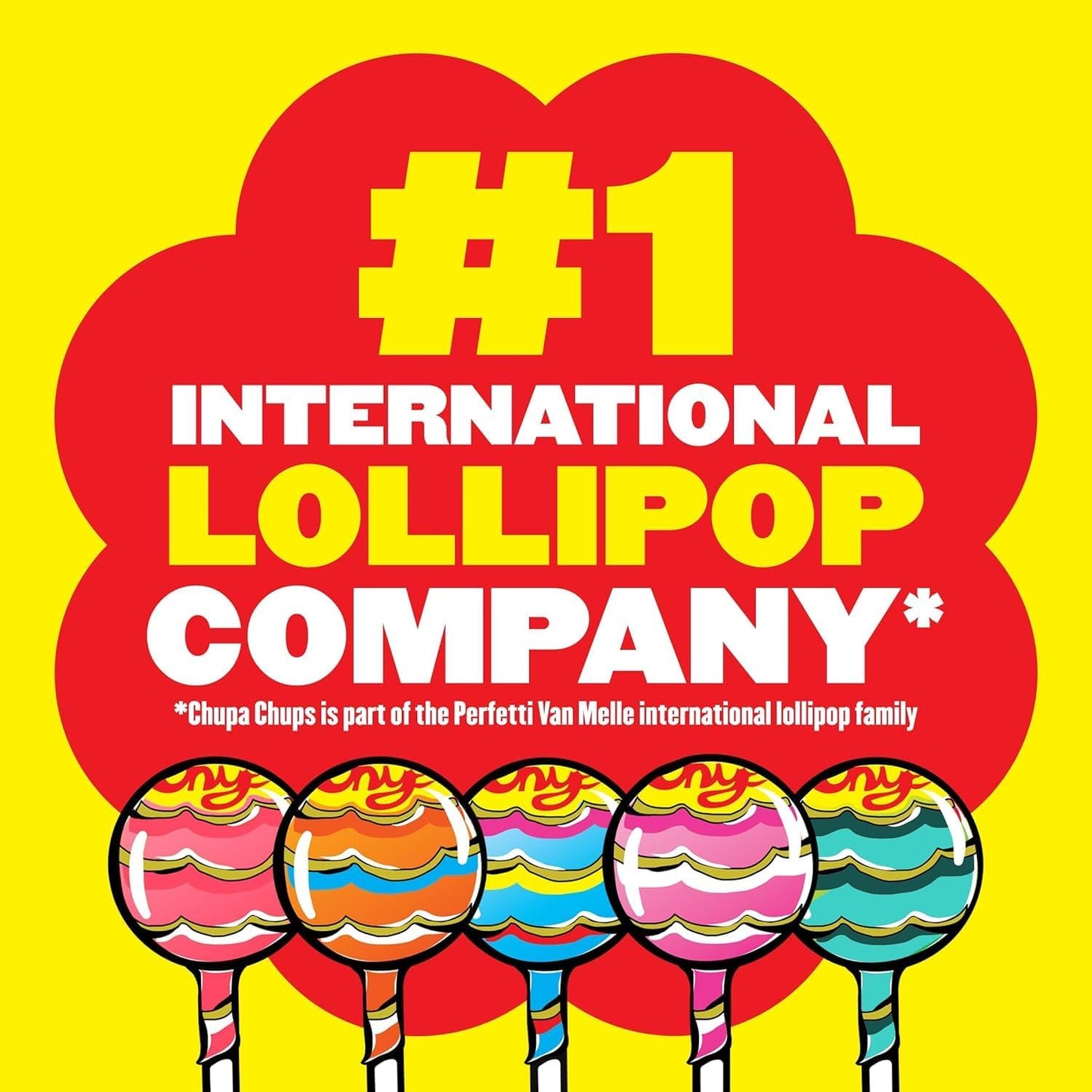 Chupa Chups ‘Best Of’ Halloween Trick or Treat Candy Lollipop Variety Assortment, 5 Flavors, Individually Wrapped Bulk Candy for Adults & Kids, 25.3 oz Drum (60 Suckers)