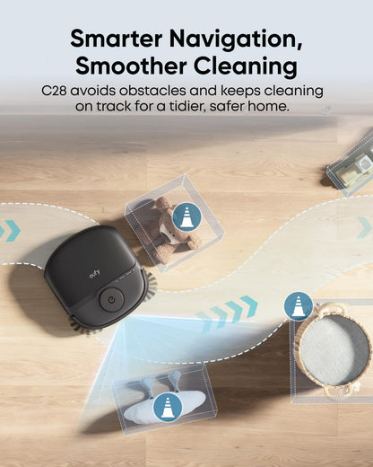 eufy C28 Robot Vacuum Cleaner and Mop Combo, 15,000 Pa, HydroJet Roller Mop