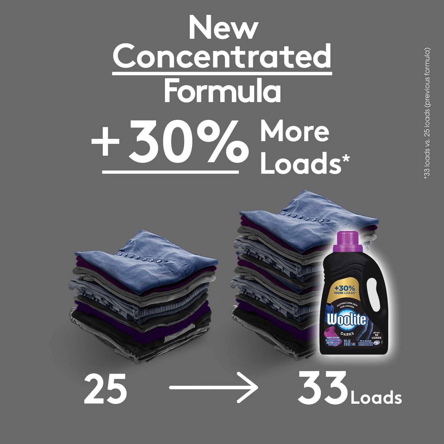 Woolite Dark Care Laundry Detergent, Midnight Breeze Scent, 50 oz/ 33 Loads *Packaging May Vary* (Pack of 2)