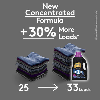 Woolite Dark Care Laundry Detergent, Midnight Breeze Scent, 50 oz/ 33 Loads *Packaging May Vary* (Pack of 2)
