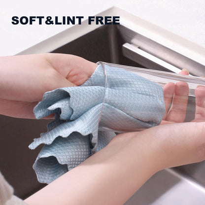 JOYMOOP Fish Scale Streak Free Magic Glass Window Cleaning Cloth, Microfiber Cleaning Cloth, Reusable Absorbent Shiny Wipes, Microfiber Towels, Lint Free Dish Drying Polishing Towels, 5 pcs