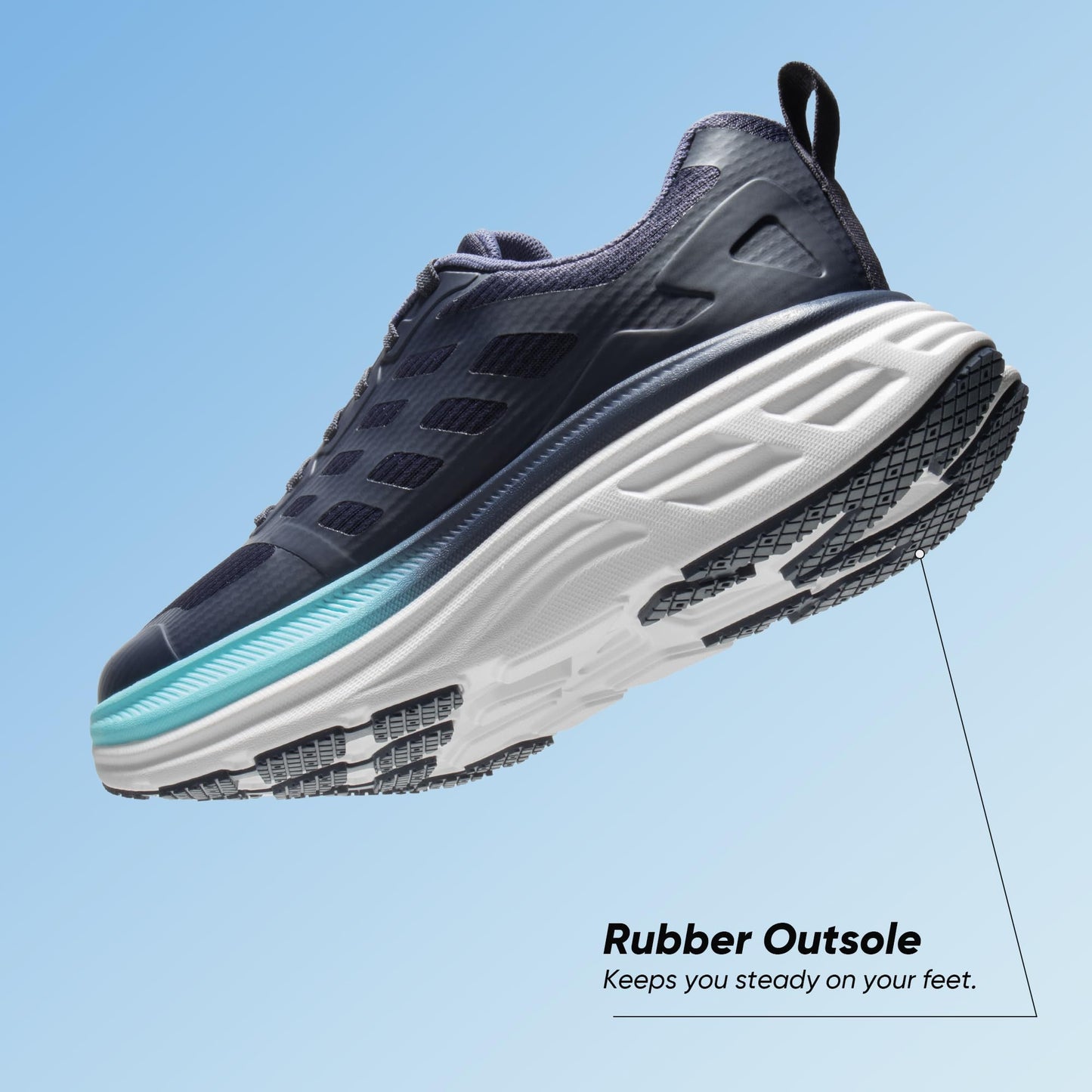 NORTIV 8 Women's Walking Shoes Cushion Running Tennis Shoes ActiveFloat Non-Slip Comfortable Breathable Workout Gym Sports Athletic Fashion Sneakers,Size 6,Blue,SNWS245W