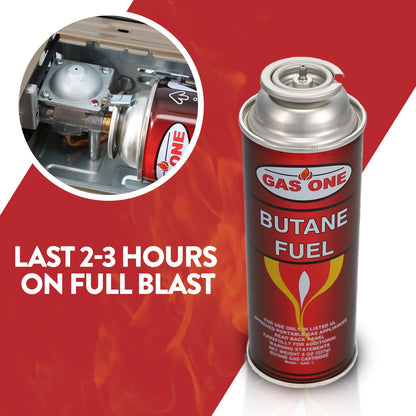 GasOne Butane Fuel Canister (12 Pack)