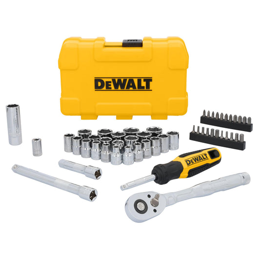 DEWALT Mechanics Tool Set, 3/8" Drive, 50 Piece (DWMT45423)