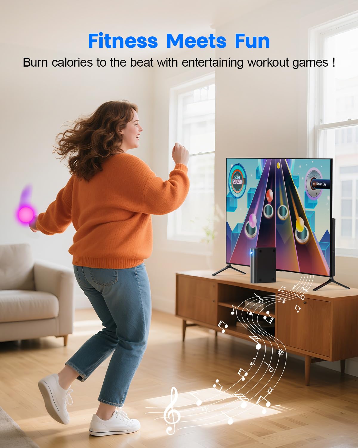 MetFut AR Motion Gaming Console - Plug & Play Video Game System for Kids & Families. Great for Indoor Physical Play, Interactive Family Fun, Game Nights, Playtime and Playdates