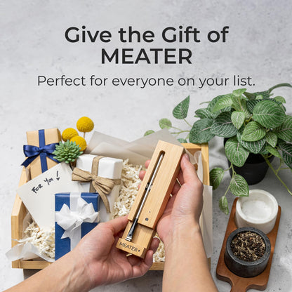 MEATER Plus: Smart Bluetooth Wireless Meat Thermometer Digital | BBQ, Grill, Oven, Smoker, Air Fryer, Kitchen | Perfect for Steak, Chicken, Turkey, and More | Delicous Recipes in App
