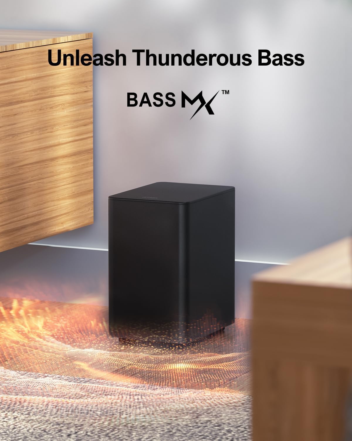 ULTIMEA 5.1 Surround Sound System for TV, Virtual Surround Sound Bar for Smart TV, APP Control, Home Theater Surround Speakers and Subwoofer Adjustable, Peak Power 320W, Poseidon D50 (2025 New Model)
