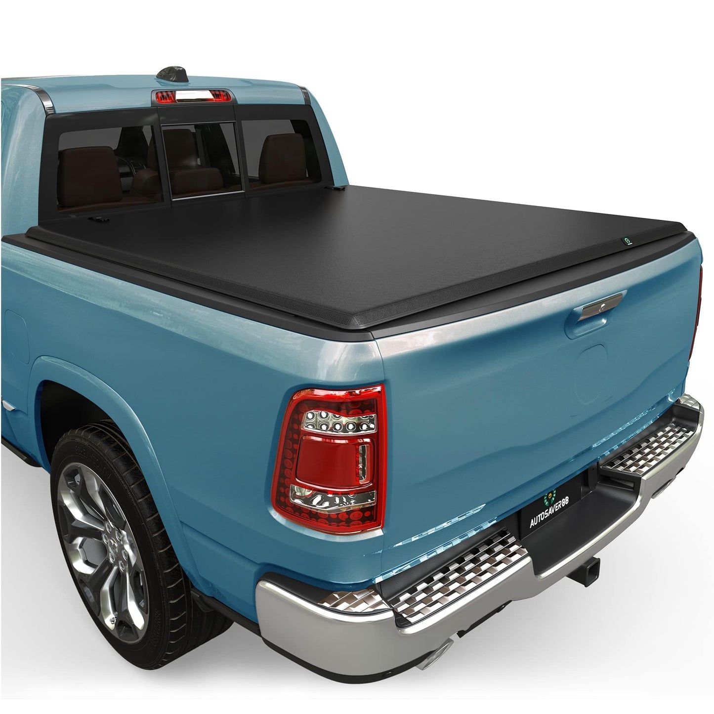AUTOSAVER88 Soft Tri-fold Truck Bed Tonneau Cover Compatible with 2009-2025 Dodge Ram 1500 (Incl. Classic & New) 5.7ft Bed Without Rambox