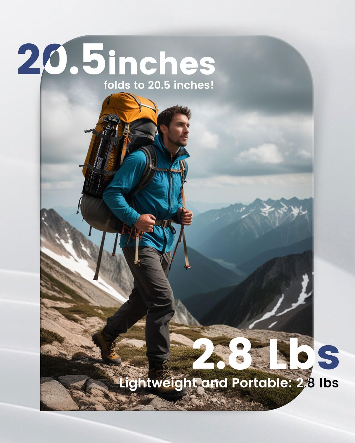 CAMBOFOTO 74"-Camera-Tripod, Gray Professional Aluminum Tripod Stand and Leg for Mirrorless Camera/DSLR/Cell Phone/Camcorder/GoPro, with Phone Holder and Travel Bag (Gunmetal Gray)