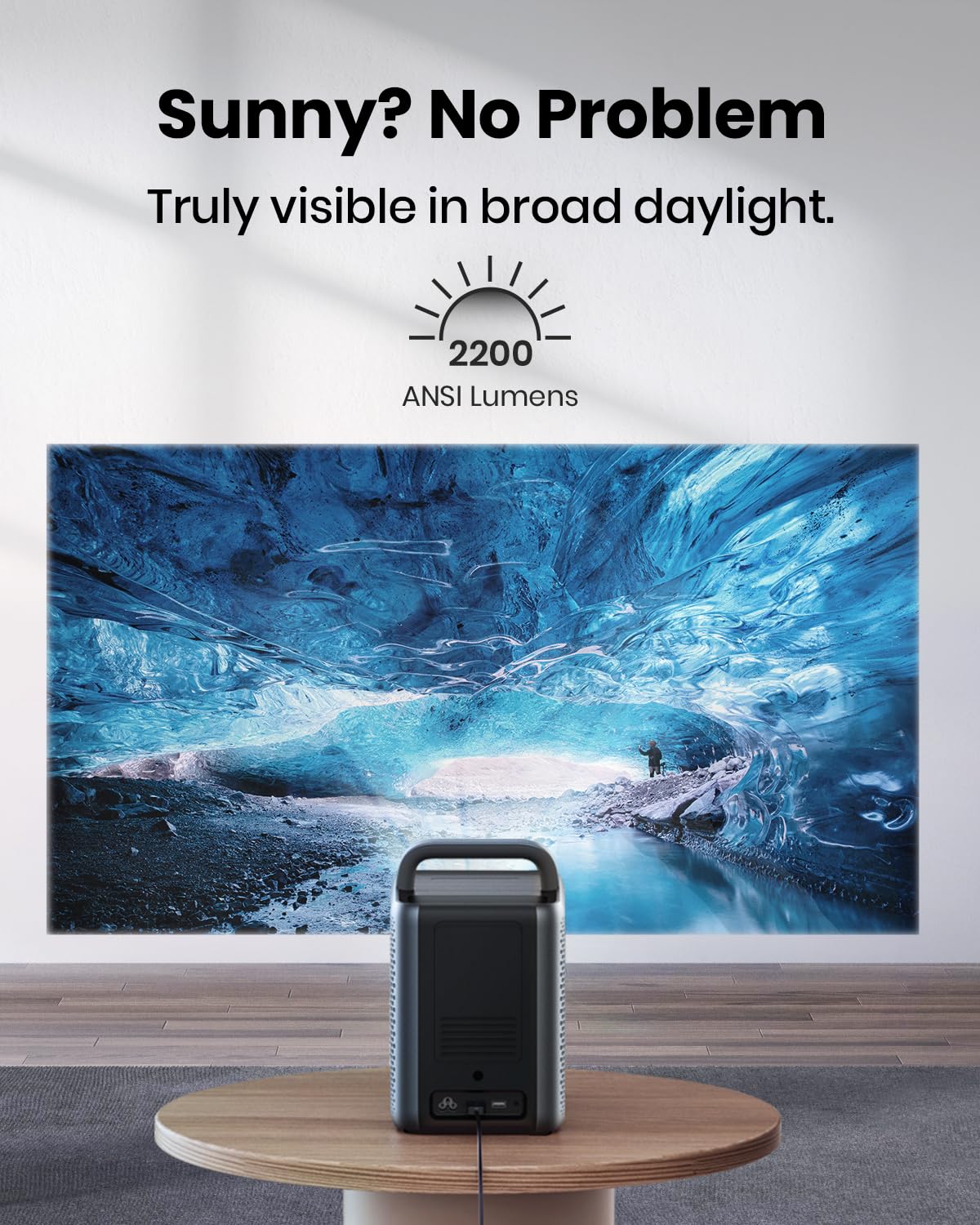 NEBULA Cosmos Laser 4K Projector, 2200 ANSI Lumens, Android TV with Dongle, Autofocus, Auto Keystone Correction, Screen Fit, Home Theater Projector with Wi-Fi & Bluetooth, for Office and Business Use