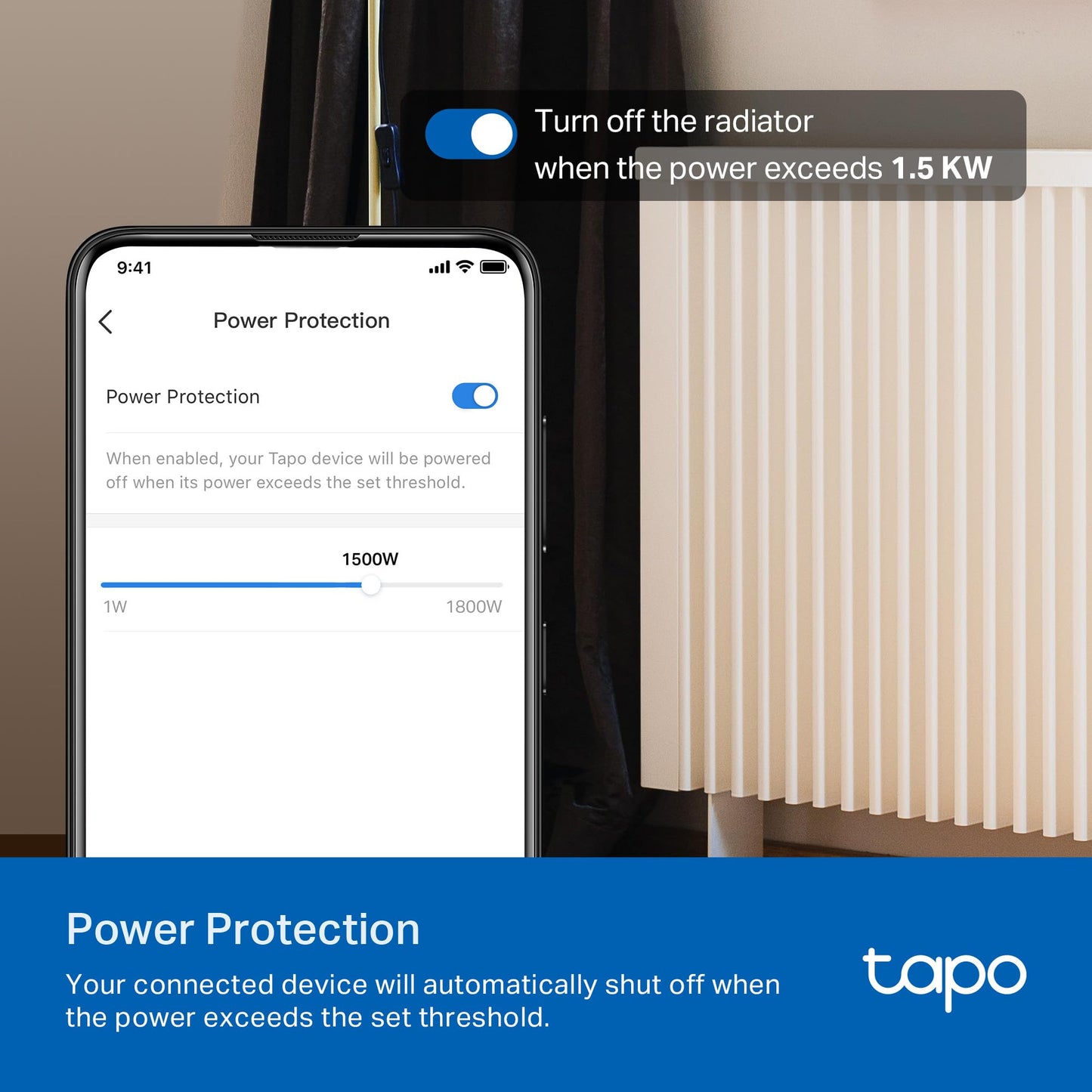 TP-Link Tapo Smart Plug Mini, Matter Compatible, Compatible with Alexa, Google Home & Samsung SmartThings, Energy Monitoring, 15A, UL Certified, 2.4G Wi-Fi Only, Tapo P110M(4-Pack)
