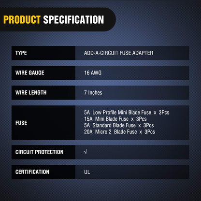 Nilight 12 Pack 12V Car Add-a-Circuit Fuse Tap Standard Mini Micro2 and Low Profile Taps 4 Types ATO ATC ATM APM Holder for Cars Trucks Boats