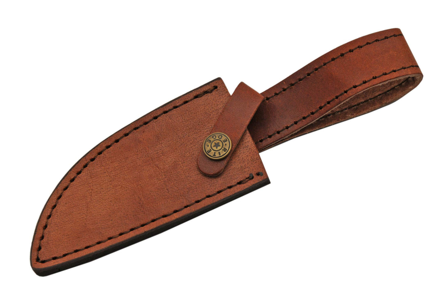 SZCO Supplies Burned Bone Hunting Knife,Brown