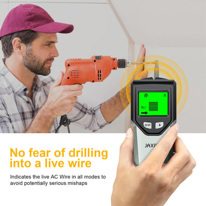 Stud Finder Wall Scanner - 5 in 1 Stud Finder Tool w/Microprocessor Chip and HD LCD Display, Stud Detector Beam Finders for Center & Edge of Wood AC Wire Metal Studs Joist Pipe