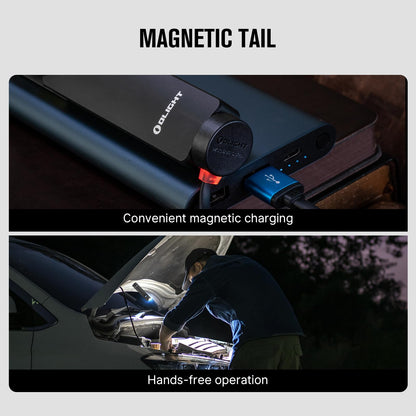 OLIGHT Arkfeld Pro Rechargeable EDC Flat Flashlight with Green Beam, UV and White LED Combo, 1300 Lumens Portable Pocket Lights, Triple Sources for Outdoors Emergency Working (Black CW)