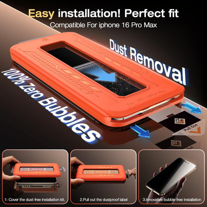 EGV Compatible for iPhone 17 Pro Max/16 Pro Max Privacy Screen Protector [9H+ Military Grade Shatterproof & 100% Anti Spy], Privacy Screen iPhone 17 Pro Max/16 Pro Max Full Coverage Tempered Glass