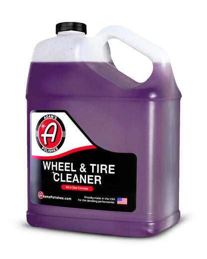 Adam's Polishes Wheel & Tire Cleaner Gallon - Professional All in One Tire & Wheel Car Wash Wheel Well Cleaning Spray for Car Detailing | Safe On Most Rim Finishes