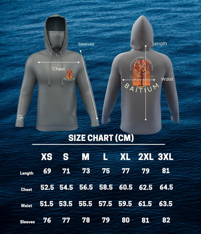 Fishing Shirts for Men,UPF50 Hooded Long Sleeve with Gaiter, Sun Protection Dry Fit Apparel, Cooling Moisture Wicking with Face Mask, Fishing Clothes for Men - (X-Large, Grey)