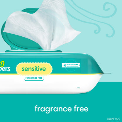 Pampers Swaddlers Disposable Baby Diapers Size 6, 108 Count with Sensitive Water Based Baby Wipes 4X Pop-Top Packs (336 Count)