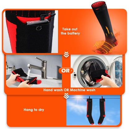 Heated Socks for Men Women with APP Control,8000mAh Upgraded Rechargeable Heated Socks Up to 13 Hours,Electric Heating Socks for Camping Fishing Cycling Skiing Skating Hunting Hiking
