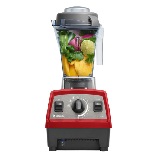 Vitamix Propel Series 510 Professional Grade Blender, 3 Presets: Smoothie, Frozen Dessert and Hot Soup, 48oz Pitcher, Red