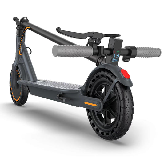 Electric Scooter Adults, 350W Motor, 19 Mph & 21 Miles Range Battery, 8.5" Folding E Scooters with Solid Tires, Portable Lightweight Scooter with Dual Braking, Bright Light, APP Control