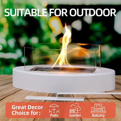 KORNIFUL Tabletop Fire Pit, Table Top Firepit for Indoor Home Decor, Easter Decoration Living Dining Room Patio Balcony Backyard Garden, Small Fireplace Fire Bowl Housewarming Gift