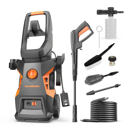 LawnMaster Electric Pressure Washer with Detergent Bottle