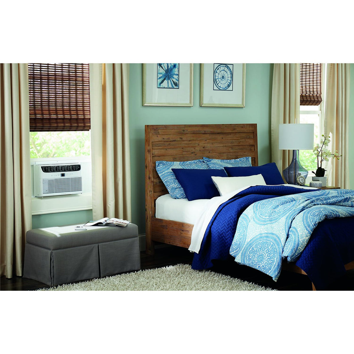 Frigidaire 6,000 BTU Window Air Conditioner & Dehumidifier, 115V, Cools up to 250 Sq. Ft. for Apartment, Dorm Room & Small/Medium Rooms, with Remote Control, Programmable Timer, and Sleep Mode, White