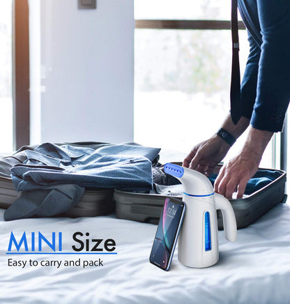 OGHom Steamer for Clothes, Handheld Clothing Steamer for Garment, 240ml Big Capacity 700W Portable Travel Steam Iron (Blue)