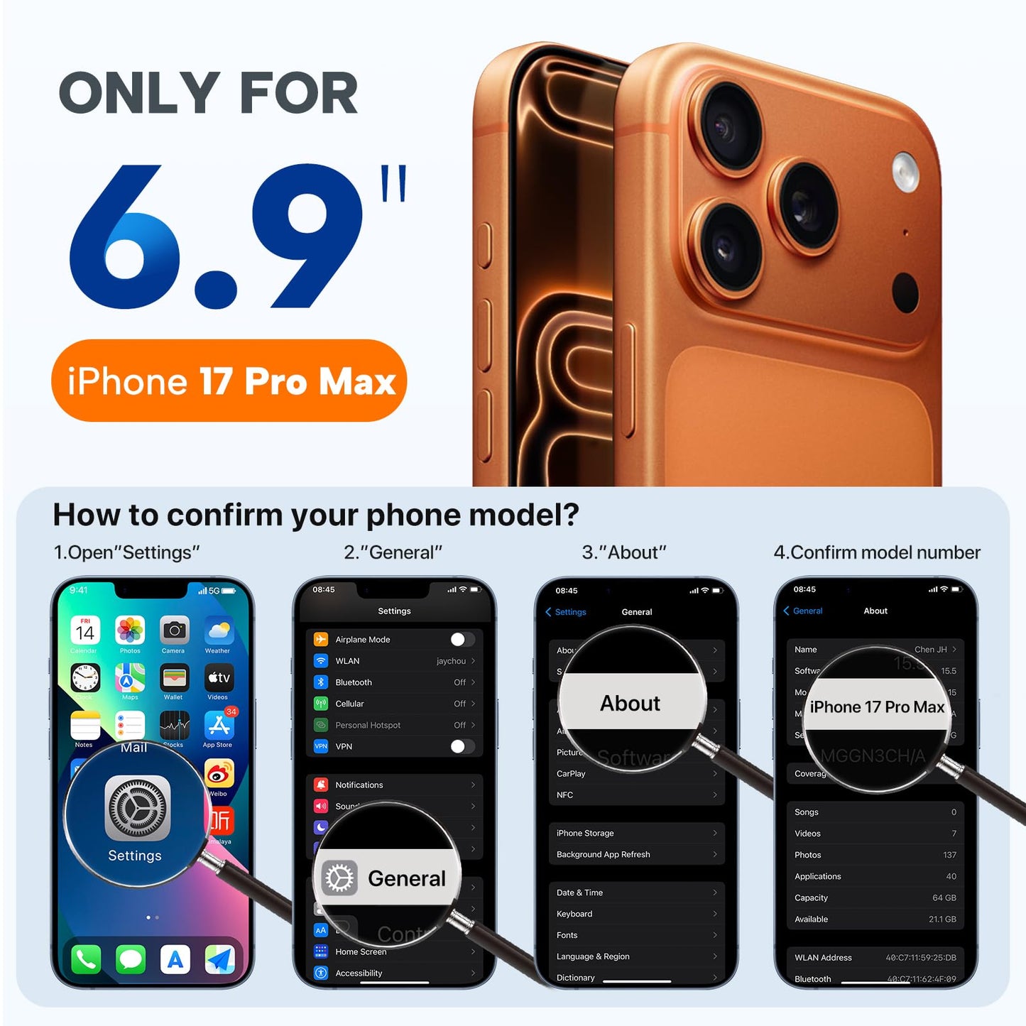 Miracase Magnetic for iPhone 17 Pro Max Case, Compatible with MagSafe, Integrated Silicone Camera Control Cover, 3.0mm Thicken Shockproof Drop Protection Phone Case for 17 ProMax, Black