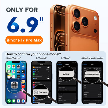 Miracase Magnetic for iPhone 17 Pro Max Case, Compatible with MagSafe, Integrated Silicone Camera Control Cover, 3.0mm Thicken Shockproof Drop Protection Phone Case for 17 ProMax, Black