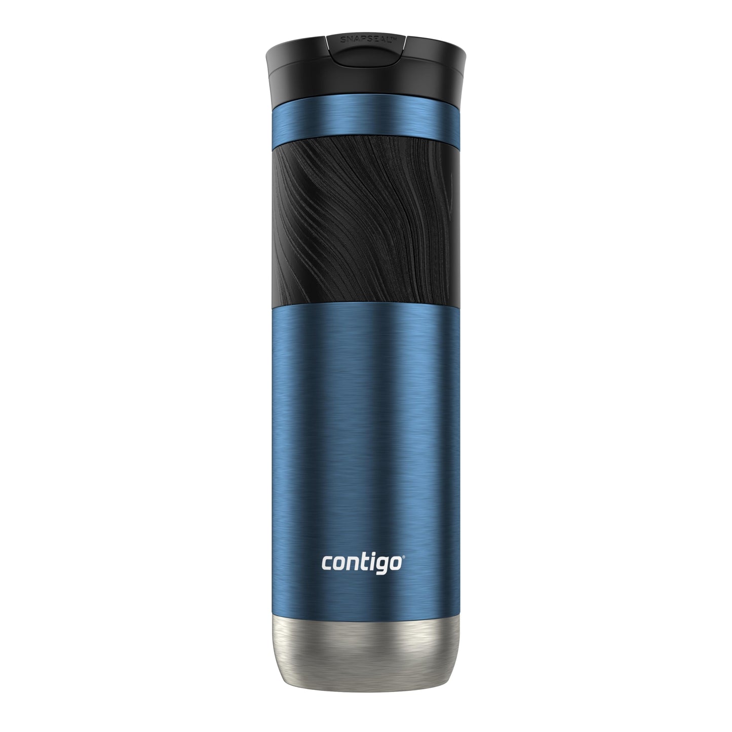 Contigo Byron 2.0 Stainless Steel Travel mug with Snapseal Lid and Grip, 24oz, Blueberry, BPA Free and Leak Proof