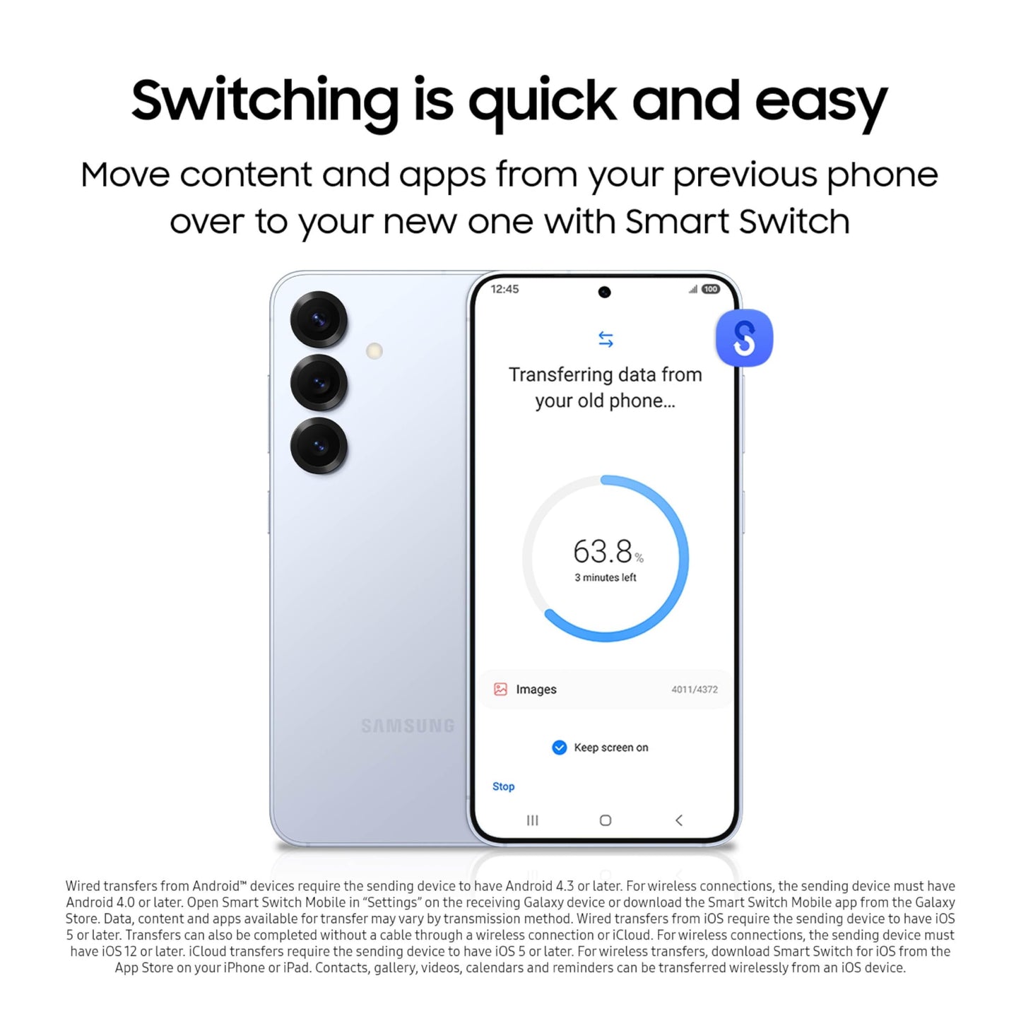 Samsung Galaxy S25 Cell Phone, 128GB Smartphone, Unlocked Android, AI Night Mode Camera, Snapdragon 8 Elite Fast Processor, ProScaler Display, 4000mAh Battery, 2025, US 1 Yr Warranty, Silver Shadow