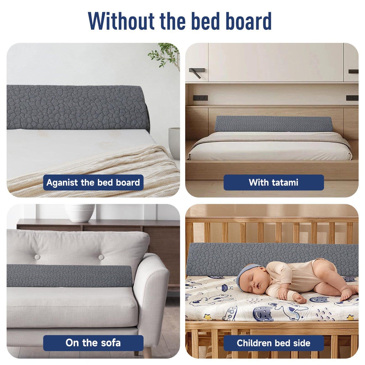 King Size Bed Wedge Pillow Headboard Pillow Mattress Wedge Bed Gap Filler Long Pillow for Bed Triangle Pillow Bolster Pillow Close The Gap (0-7") Between Headboard and Mattress (76"x10"x6")