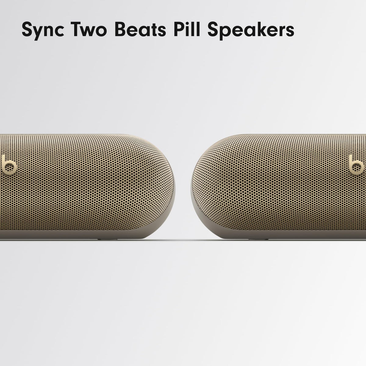 Beats Pill - Portable Bluetooth Speaker- Up to 24H Battery Life, Water Resistant, Bluetooth, Apple & Android Compatible, Seriously Loud Sound for Home, Outdoor and Travel- Champagne Gold
